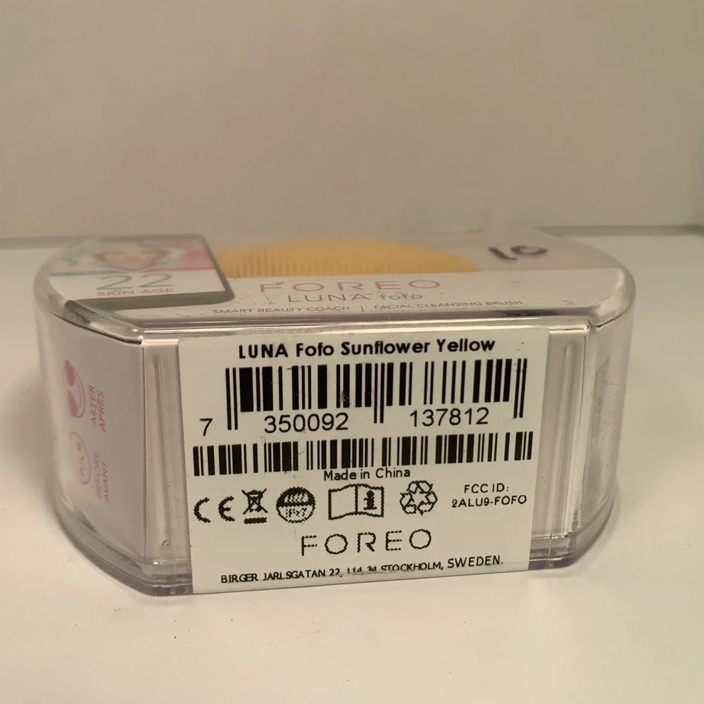 Foreo Luna FoFo Smart Beauty Facial‎ Cleansing Brush - Sunflower Yellow